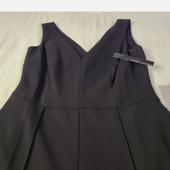 Maggy London Classic Black Jumpsuit - Picture 7 of 8